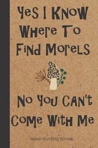 Morel Hunting Illinois: Logbook Tracking Notebook Gift for Morel Lovers, Hunters and Foragers. Record Locations, Quantity Found, Soil and Weat