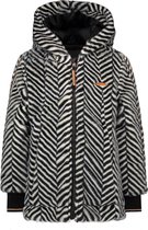 Nono Meisjes Reversible winterjas - Jet Black - Maat 116