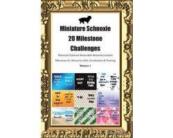 Miniature Schnoxie 20 Milestone Challenges Miniature Schnoxie Memorable Moments.Includes Milestones for Memories, Gifts, Socialization & Training Volume 1