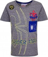 Spiderman shirt  glow in the dark grijs 104