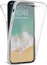 Apple iPhone 11 Pro Max Case - Transparant Siliconen - Voor- en Achterkant - 360 Bescherming - Screen protector hoesje - (0.4mm)