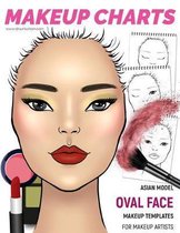 Makeup Charts - Asian Model face with an OVAL shape