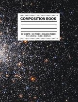 Composition Book College Ruled: NASA ESA Hubble Snowstorm of Stars Space Astronomy Notebook Journal Logbook