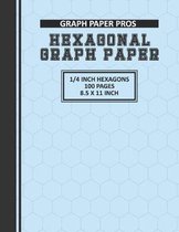 Hexagonal Graph Paper 1/4 Inch Hexagons