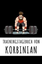 Trainingstagebuch von Korbinian: Personalisierter Tagesplaner f�r dein Fitness- und Krafttraining im Fitnessstudio oder Zuhause