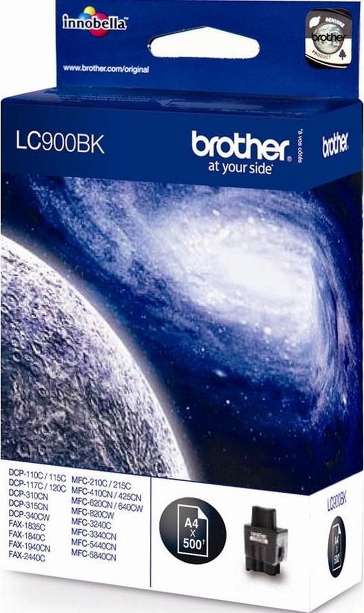 Brother LC-900BK - Inktcartridge / Zwart