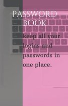 Password book: Keep all your logins and passwords in one place. (With alphabetical tabs)