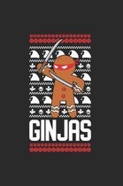 Christmas Gingerbread Ginjas Notebook