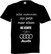 T shirt Audi zwart maat L