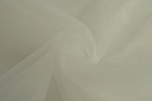 Organza stof - Gebroken wit - 150cm breed - 15 meter