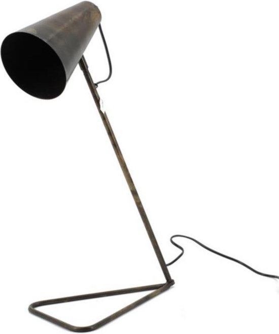 Industriële bureaulamp - Tafellamp - Industrieel - Lamp - Industriële lamp  - zwart -... | bol.com