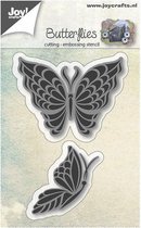 Joy!Crafts - snij- embosstencil vlinders x2