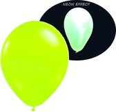 Neon UV groene ballonnen - 100 stuks | UV Feest Ballonnen