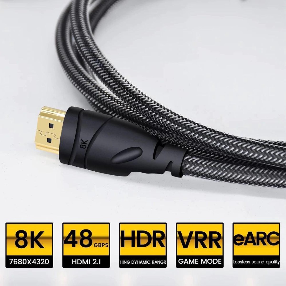 1.5 M Mokim Hdmi Kabel 8K 60Hz UHD HDR 48 Gbps V2.1