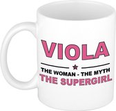 Viola The woman, The myth the supergirl cadeau koffie mok / thee beker 300 ml