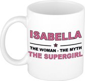 Isabella The woman, The myth the supergirl cadeau koffie mok / thee beker 300 ml