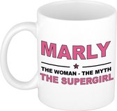 Marly The woman, The myth the supergirl cadeau koffie mok / thee beker 300 ml