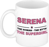 Serena The woman, The myth the supergirl cadeau koffie mok / thee beker 300 ml