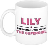 Lily The woman, The myth the supergirl cadeau koffie mok / thee beker 300 ml