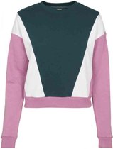 Urban Classics Sweater/trui -S- 3-Tone Arrow Crew Blauw/Roze