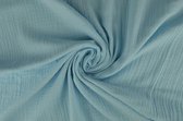 Hydrofiel stof / Mousseline stof / Baby blauw / 10 meter