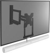 Cavus WMV8050 ARCW Draaibare Tv Muurbeugel & Ophangbeugel geschikt voor Sonos Arc soundbar wit  & VESA Tv - 35kg