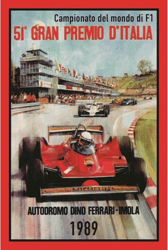 Wandbord - 51e Grand Prix Italia 1989