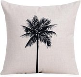 | Kussens | Kussenhoes Palm Vintage Zwart-Naturel | 45 x 45