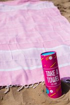Take A Towel Hamamdoek roze space TAT 1-2