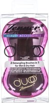 Zenner Duoo 2-in-1 Anti-Klit Haarborstel Roze/Zwart