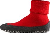 FALKE Cosyshoe Slofsokken comfortabel warm winter antislip ondoorzichtig zacht mid-rise met vilten zool zonder motief met noppen Merinowol Rood Heren sokken - Maat 37-38