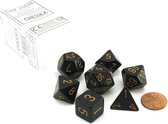 Chessex Opaque Polyhedral 7-Die Sets - Dusty Blue w/copper