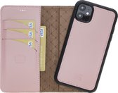 Bouletta - Uitneembare leder WalletCase hoesje iPhone 11 Nude Pink