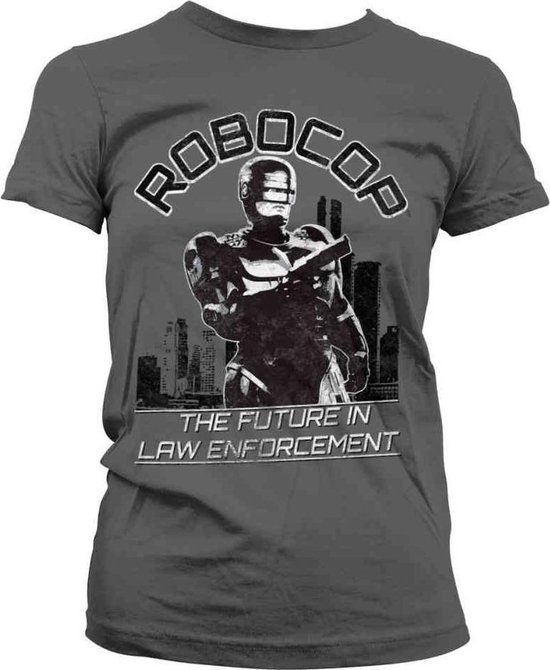 Robocop Dames Tshirt -XL- The Future In Law Enforcement Grijs