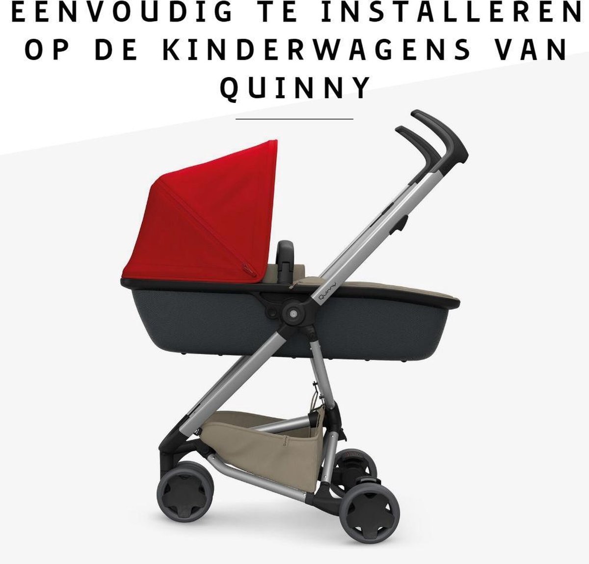 Quinny Zapp Lux Carrycot Reiswieg - Sand on Graphite thumbnail 3