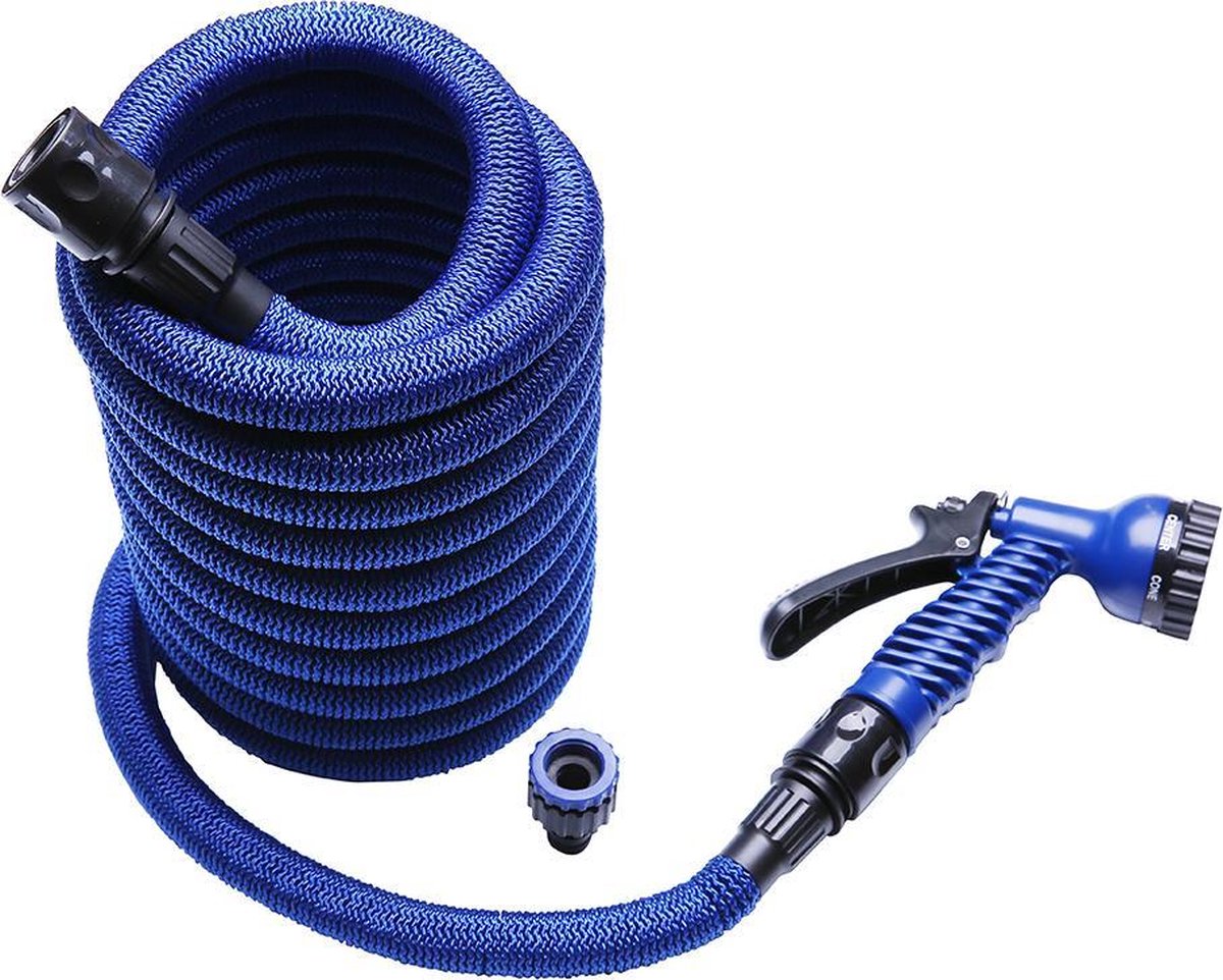 EKEO Flexibele tuinslang Uitrekbaar 30 meter BLAUW EKEO Flexibele tuinslang Uitrekbaar 30 meter BLAUW