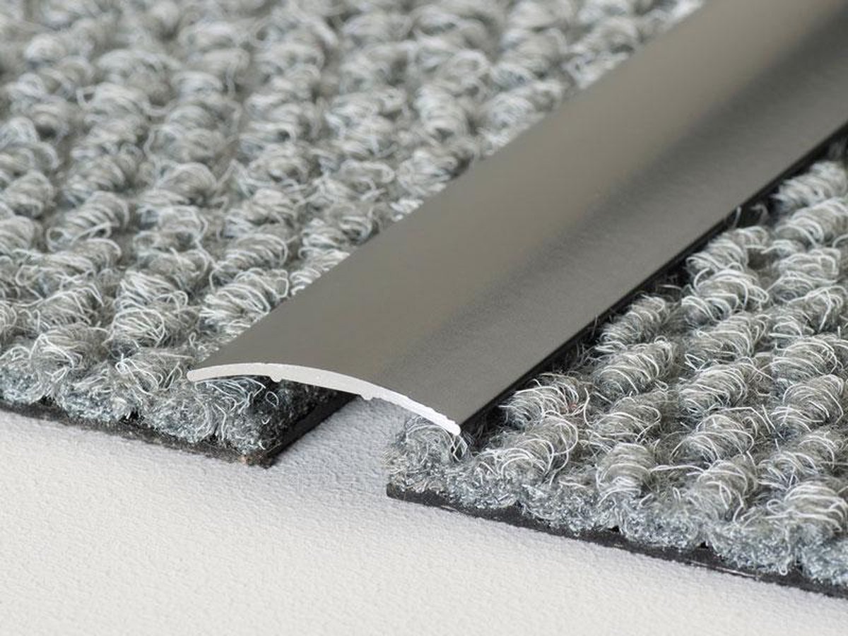 Aluminium dorpelprofiel zelfklevend - overgangsprofiel - rond - 30mm x 2,70mtr