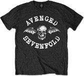 Avenged Sevenfold Heren Tshirt -XXL- Classic Death Bat Zwart