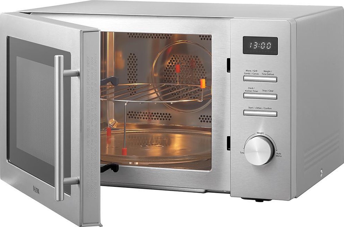 ETNA CMV334RVS - Combi magnetron - Vrijstaand - 1000 watt - 34 liter - Zwart — afbeelding 3