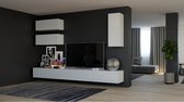 VIGO 13 TV Meubel Set - TV Kast - Wandmeubel Set - Woonkamer Set - Hoogglans Wit / Wit - 180 x 280 x 40 cm - Modern Design