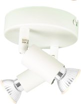 Home Sweet Home LED opbouwspot Basa 2 lichts 11 cm | wit