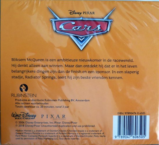 Thumbnail van een extra afbeelding van het spel Disney PIXAR Cars - LEES MEE - Luister CD met Boekje Audioboek