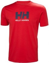 Helly Hansen Logo T-shirt 33979-110, Mannen, Rood, T-shirt maat: L EU
