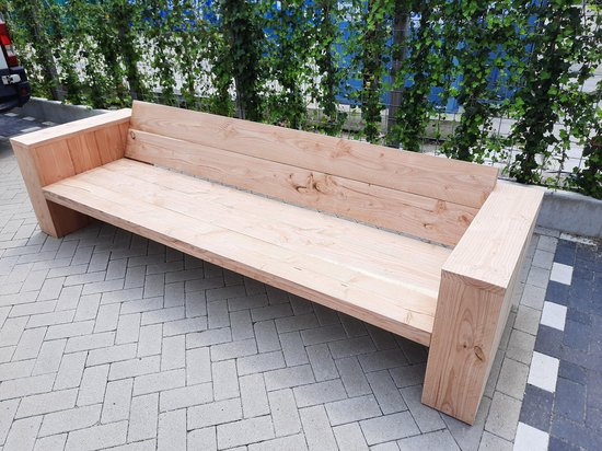Gestaag Persoonlijk Schuldenaar Loungebank "Garden" van Douglas hout 240cm 4 persoons bank | bol.com
