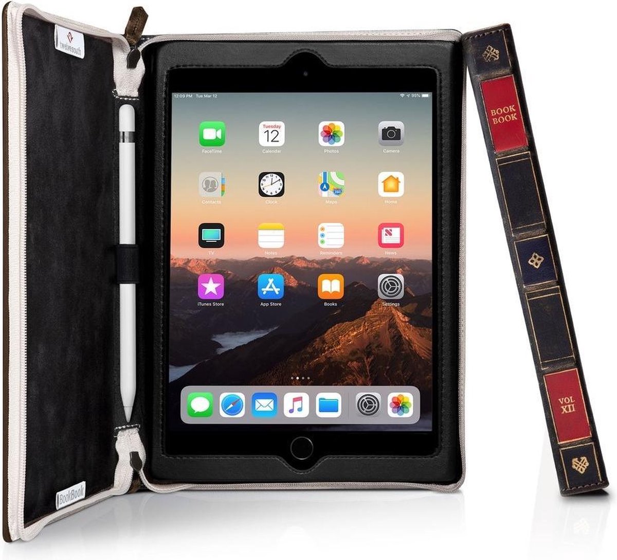 TwelveSouth BookBook Genuine Leather Case for iPad Mini 5 - Brown