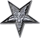 Pin Pentagram Zilverkleurig