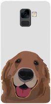 ADEL Siliconen Back Cover Softcase Hoesje Geschikt voor Samsung Galaxy A8 (2018) - Labrador Hond