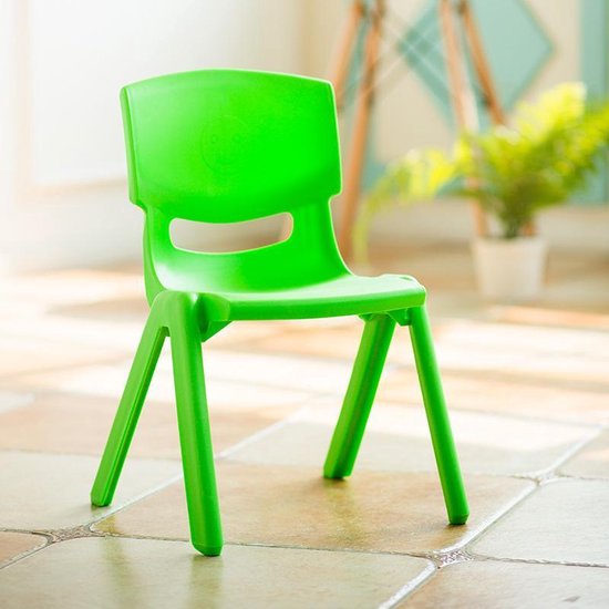 bout gebaar Ontwapening Stapelbare Kinderstoel - Groen - Kunststof | bol.com