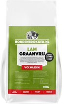 Hondenbrokken.nl Hondenvoer Lam Graanvrij Volwassen - Hondenbrokken met minder allergenen - 15KG