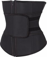 Sports 'Taille Premium Chibaa Plus waisttrainer néoprène Zwart / nylon 7 os en acier - Medium